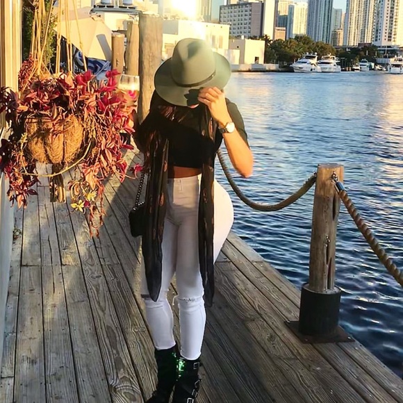 RAG & BONE "BLUE FLOPPY FEDORA HAT" - Picture 5 of 5